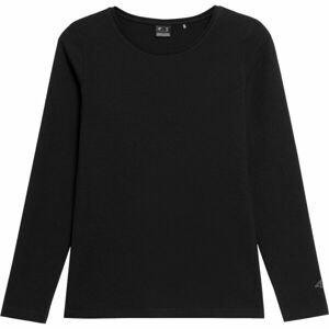 4F LONGSLEEVE Dámsé triko s dlouhým rukávem, černá, veľkosť M