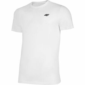 4F MENS T-SHIRT Pánské tričko, bílá, velikost S