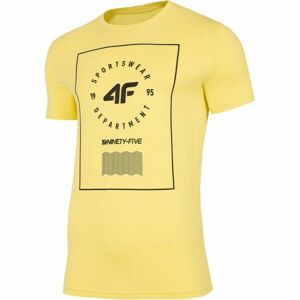 4F MEN'S T-SHIRT Pánské tričko, žlutá, velikost M