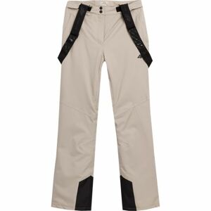 4F TROUSERS SKI Dámské lyžařské kalhoty, béžová, veľkosť M