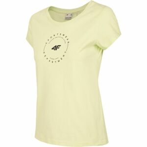 4F WOMEN'S T-SHIRT Dámské tričko, žlutá, veľkosť XS