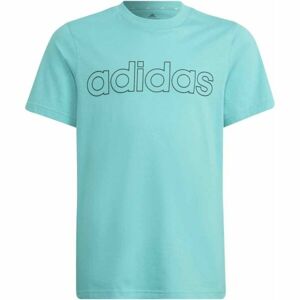 adidas LIN T Chlapecké tričko, Zelená,Černá, velikost 116