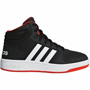 adidas HOOPS MID 2.0 K černá 33 - Dětská volnočasová obuv