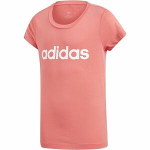 adidas YG E LIN TEE růžová 152 - Dívčí triko