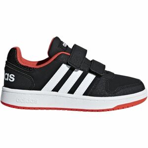 adidas HOOPS 2.0 CMF C Dětské vycházkové boty, Černá,Bílá,Červená, velikost 30
