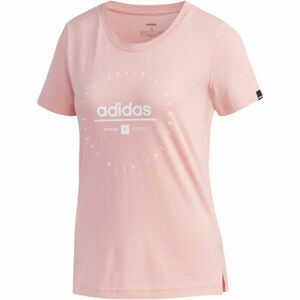 adidas W ADI CLOCK TEE růžová XL - Dámské tričko