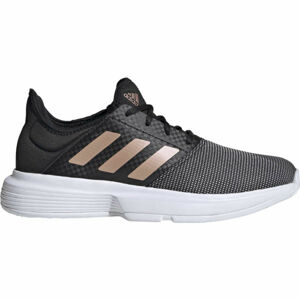 adidas GAMECOURT W Dámská tenisová obuv, Černá,Béžová,Bílá, velikost 4.5
