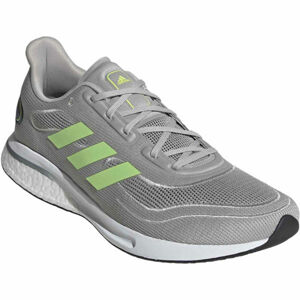adidas SUPERNOVA M Pánská běžecká obuv, Šedá,Světle zelená,Bílá, velikost 46