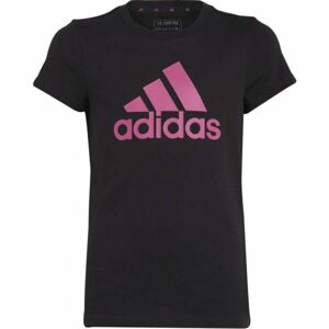 adidas ESS BL T Dívčí tričko, černá, velikost 140