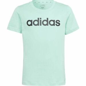 adidas ESS LIN T Dívčí tričko, světle zelená, velikost 152