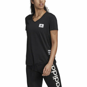 adidas D2M MO T Dámské sportovní tričko, Černá,Bílá, velikost