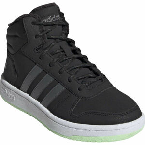 adidas HOOPS MID 2.0 K Dětská zimní obuv, černá, veľkosť 30