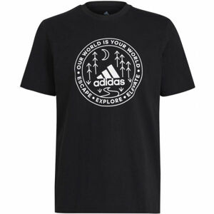 adidas CRCL XPLR TEE Pánské tričko, černá, velikost L