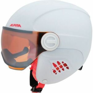 Alpina Sports CARAT LE VISOR HM Juniorská lyžařská helma, bílá, velikost 54/58