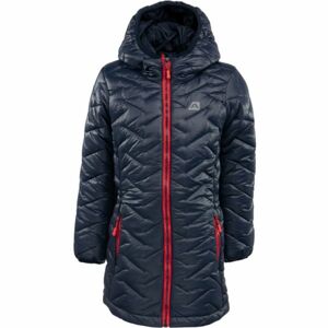 ALPINE PRO EASO tmavě modrá 140-146 - Dětský zimní kabát
