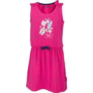 ALPINE PRO FRIEDO Dívčí šaty, růžová, veľkosť 116-122