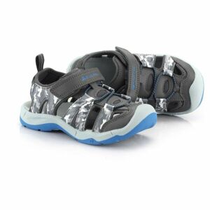 ALPINE PRO GROBO Dětské sandály, tmavě šedá, veľkosť 33