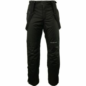 ALPINE PRO KORNEL Pánské lyžařské kalhoty, černá, velikost L