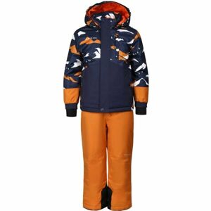 ALPINE PRO LARQO Dětský lyžařský set, oranžová, velikost 116-122