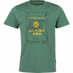 ALPINE PRO PREVEG Pánské triko, zelená, veľkosť XL