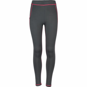 Arcore KLIO Dětské běžecké kalhoty, Tmavě šedá,Červená, velikost