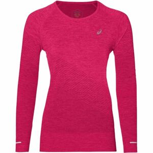 Asics SEAMLESS LS TEXTURE růžová S - Dámské sportovní triko