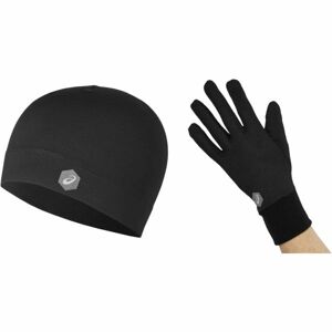 Asics RUNNING PACK černá M - Čepice + rukavice