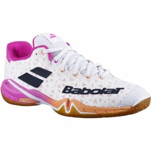 Babolat SHADOW TOUR W Dámská badmintonová obuv, bílá, veľkosť 40.5