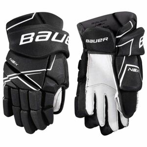 Bauer NSX GLOVES JR Juniorské hokejové rukavice, černá, velikost 12