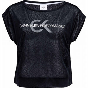 Calvin Klein CROPPED SHORT SLEEVE T-SHIRT černá S - Dámské tričko