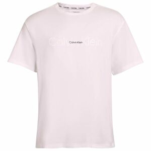 Calvin Klein EMB ICON LOUNGE-S/S CREW NECK Pánské tričko, bílá, veľkosť M