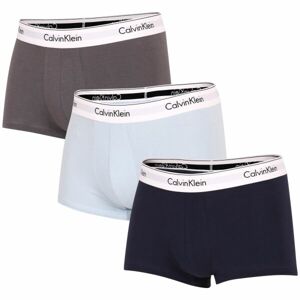 Calvin Klein MODERN CTN STRETCH-TRUNK 3PK Pánské boxerky, tmavě modrá, veľkosť XL
