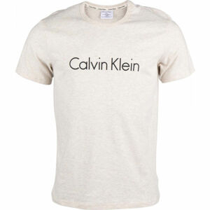 Calvin Klein S/S CREW NECK béžová XL - Pánské tričko