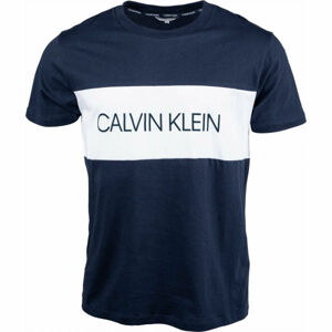 Calvin Klein RELAXED CREW TEE tmavě modrá M - Pánské tričko