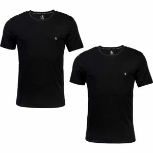 Calvin Klein S/S CREW NECK 2PK Sada pánských triček, černá, velikost M