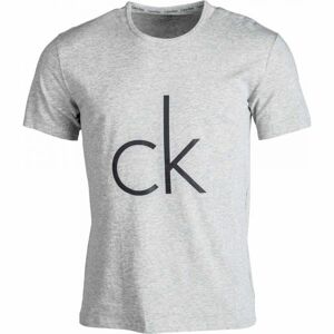 Calvin Klein S/S CREW NECK šedá M - Pánské tričko
