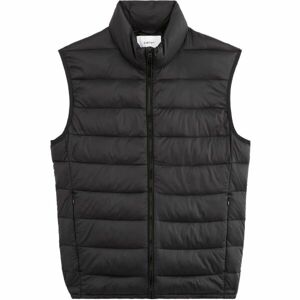 CELIO BULOCK Pánská prošívaná vesta, černá, veľkosť M