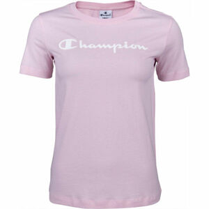Champion CREWNECK T-SHIRT světle růžová M - Dámské tričko
