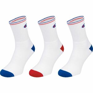 Champion CREW SOCKS PERFORMANCE X3 Unisex ponožky, bílá, velikost 39-42