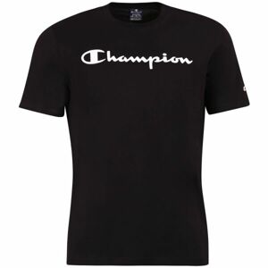 Champion CREWNECK LOGO T-SHIRT Pánské tričko, tmavě modrá, velikost L