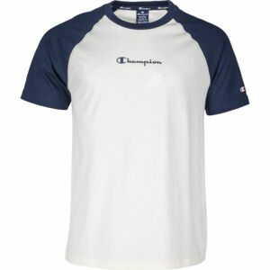 Champion CREWNECK T-SHIRT Pánské tričko, Bílá,Černá, velikost