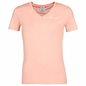 Champion V-NECK T-SHIRT Dámské tričko, lososová, velikost L