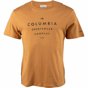 Columbia PATH LAKE GRAPHIC TEE II Pánské triko, Oranžová,Černá, velikost