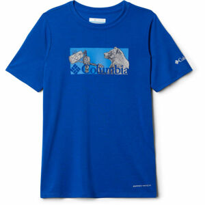 Columbia RANCO LAKE SHORT SLEEVE TEE modrá S - Dětské triko