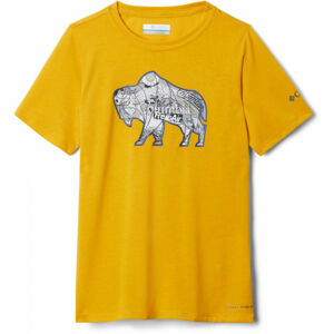 Columbia RANCO LAKE SHORT SLEEVE TEE žlutá M - Dětské triko