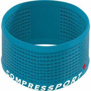 Compressport HEADBAND ON/OFF Běžecká sportovní čelenka, modrá, velikost UNI