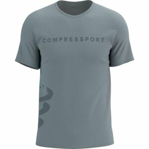 Compressport LOGO SS TSHIRT Pánské tréninkové triko, šedá, velikost S