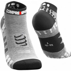 Compressport PRO RACING SOCKS V3.0 RUN LOW Běžecké ponožky, šedá, velikost T2