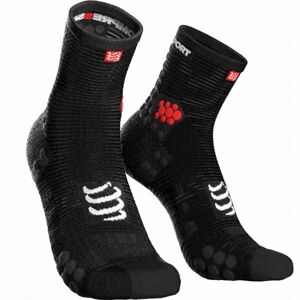 Compressport RACE V3.0 RUN HI Běžecké ponožky, černá, velikost 42-44