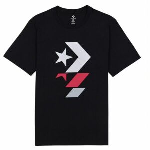 Converse REPEATED STAR CHEVRON TEE černá L - Pánské tričko